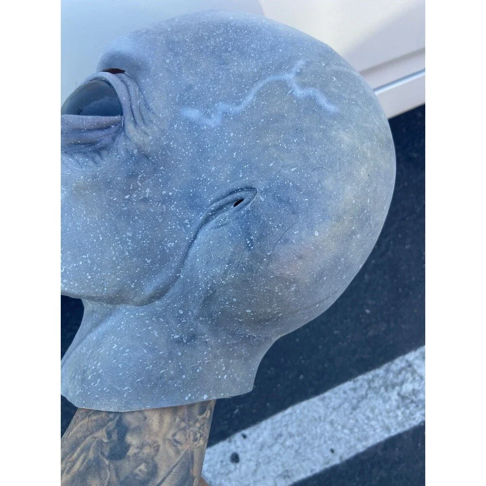Vintage Halloween Latex Rubber Alien Mask Illusions Mexico 1997 Whole Head Decor
